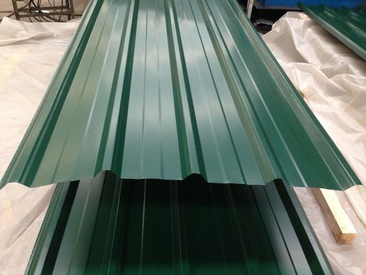 0.13-0.5mm Gi カーラージュされた屋根シート,60-95HRB カーラージュされたガルバニズされたシート金属