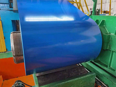 0.2-1.2mm 塗装された金属コイル 3-30ミクロン 冷蔵庫保存のための裏側塗装
